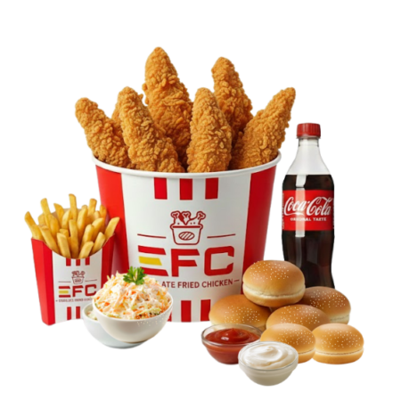 Boneless Chick-n-Strips  Bucket 15Pc