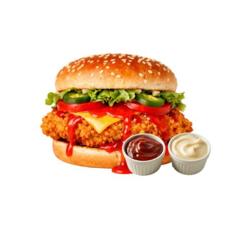 Hot Chick Zinger Burger